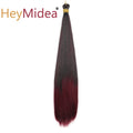 22-28Inch Straight Pony Hair Bundles Crochet Braids Hair Silky Colorful Synthetic Braiding Hair Ombre Synthetic Hair For Women