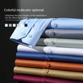 Long sleeved shirt for men's business casual orange | SAMAG