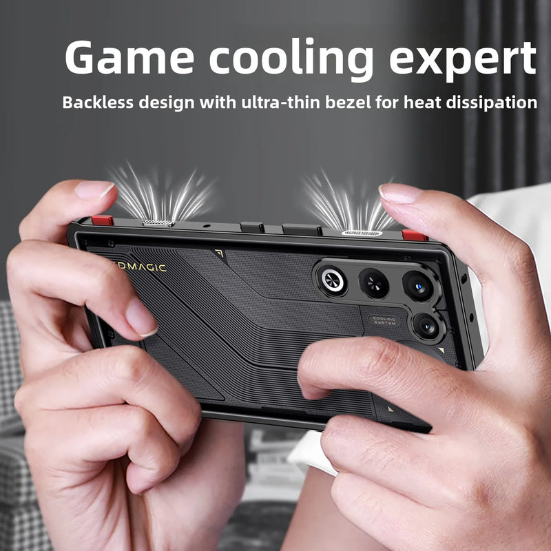 Case For ZTE Redmagic 11 Air Luxury Metal Bezel Ultra-Thin Anti-slip Thermal Cover For Redmagic11 Air Shockproof Bumper Funda