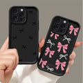 Luxury Pink Cartoon Bow Tie Case For Xiaomi Redmi 15C 15 14C 13C 12C A5 Note 12 13 14 15 Pro Plus 5G 4G 11 11S Protection Cover