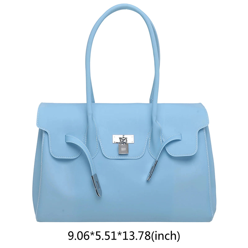 Korean PVC Waterproof Beach Shoulder Bag 2026 Summer Y2K Candy Color Jelly Bags Trendy Dopamine Fashion Tote Underarm Handbag