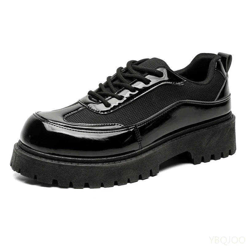 Fashionable versatile men's new spring autumn casual comfortable low top men's shoes thick sole elegant simple formal shoes