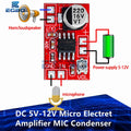 1~3PCS DC 5V-12V Micro Electret Amplifier MIC Condenser Mini Microphone Amplifier Board