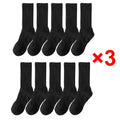 10/20/30Pairs Pure Cotton Men's High Socks Classic Black | SAMAG