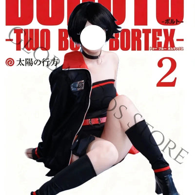 HappyAnime Character Uchiha Sarada Cosplay Costume Black | SAMAG