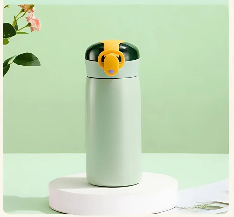 DIY 460ml Portable Kids Thermos Mug With Straw Stainless - Visuel 9 | SAMAG
