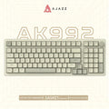 AJAZZ AK992 Retro Wired Mechanical Keyboard, 98-Key Full Layout, Hot-Swappable USB Gaming Keyboard with Red Switches, Multimedia