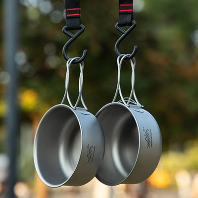 10.5cm Titanium Camping Soup Pot Portable Cookware | SAMAG