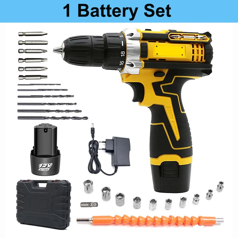 Lithium Electric Drill 26Pcs /31Pcs Screwdriver Hand Tool Set Multifunctional - View 10 | SAMAG