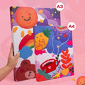 Portfolio Binder Folder A3 A4 A5 Document Organizer Art Drawing Paper Folder 4-Ring Binder PVC Pocket File Folder For Documents