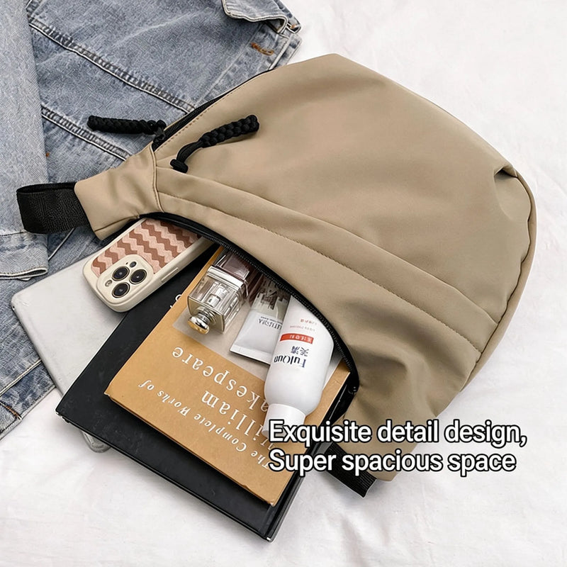 Nylon Hobos Crossbody Bags Solid Casual Zipper Bags 2024 Fashion High Capacity Solid Color Single Shoulder Totes Bag