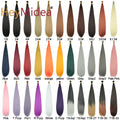 22-28Inch Straight Pony Hair Bundles Crochet Braids Hair Silky Colorful Synthetic Braiding Hair Ombre Synthetic Hair For Women