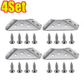 1-120 Set Stainless Steel Angle Code Trapeziform Angle Brackets 90 Degrees Right Angle Fixed for Various Places of Furniture