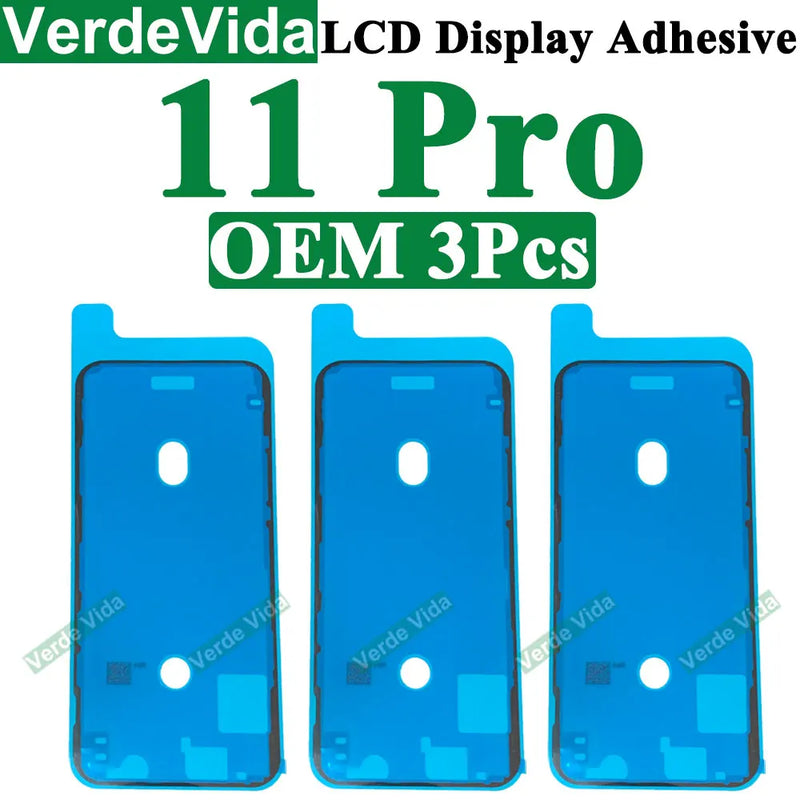 VerdeVida 3pcs OEM Screen Display Adhesive for iPhone 13 Pro Max 11 12 13 14 15 Plus XS X LCD Waterproof Glue Sticker Frame Seal