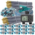 Dual Zone Independent Smart LCD Display Garden Watering Timer Atomization Spray Kit Mist Cooling System Irrigation Controller