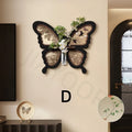 French Butterfly Living Room Decoration Painting Hydroponic Green Plant Hanging Painting Dining Room Sandstone Mural Painting