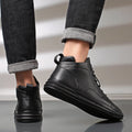 Mens Genuine Leather Outdoor Causal Shoes British Style Flat Designer Antiskid Sports Walking Shoes Comfy Oxford Shoes Hombre