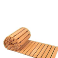 Pool Surround NonSlip Wooden Garden Pathway Curved Decorative Roll Out Walkway Weatherproof Solid Wood Outdoor Walkway Garden