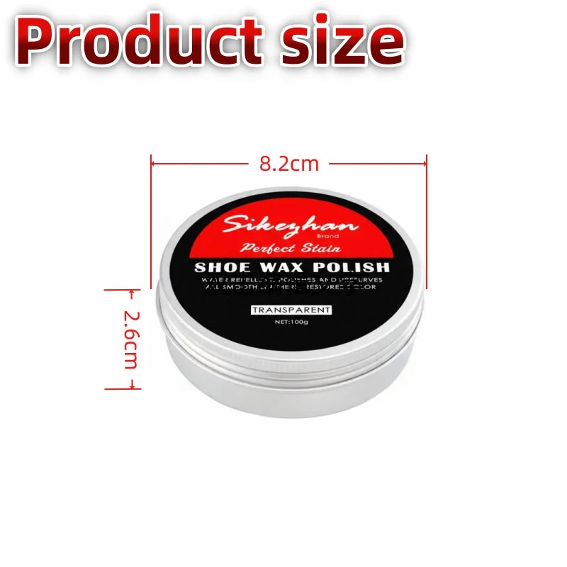 Colorless Odorless Mink Leather Shoe Conditioner, Nourishing Anti-Crack Waterproof Shine with Applicator Sponge
