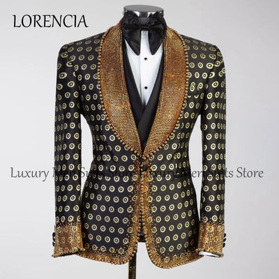 Customized Jewelry Ornament Tuxedos Men Suits Wedding | SAMAG