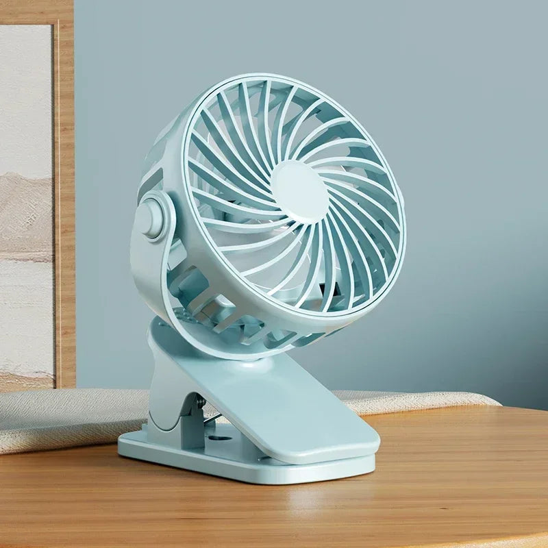 Rechargeable Portable Rechargeable Clip Fan 720°Rotatable Hanging Fan Cooler For Easy Portability Outdoor Office Small Fan 2026