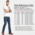Men's Boot Cut Jeans Slightly Flared Slim Fit Blue Black | SAMAG