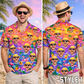 Custom Face Hawaiian Shirt, Funny Summer Beach | SAMAG