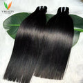 V Beauty Straight Human Hair Bundles Raw Human Hair Extensions Double Drawn 16A Grade Vietnamese Human Hair Virgin Unprocessed