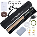 Goture Tenkara Fishing Kit Ultra Light Carbon Fly Fishing Rod 3.6m Mainline Tippet Flies Set Hook Keeper and Accessories Combo