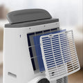 14000 BTU Portable Air Conditioner, 3-In-1 Cooling for 750 Sq.Ft Rooms,Quiet, Remote Control, LED Display, 24H Timer, Window Kit, Energy Efficient,Home/Office Use,Grey Top