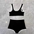 European and American Bikini Set Letter Logo Underwear | SAMAG