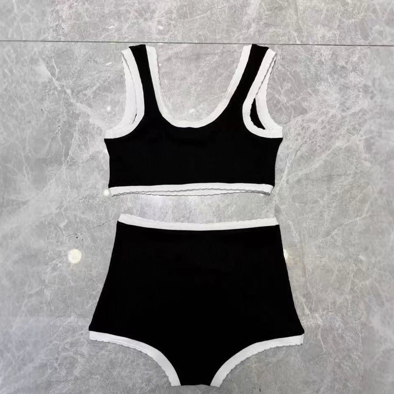 European and American Bikini Set Letter Logo Underwear | SAMAG