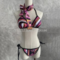 Women's Scarf Swimsuits with Letter Signature Logo Lady | SAMAG