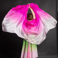Belly Dance Veils Light Texture Gradient Color Veil Shawls 250cmx120cm Latin Belly Dance Shawls Costumes Accessories