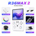 Portable Handheld Game Console 4.5 Inch IPS Screen 4000mAh Battery Retro Gaming Player with Vibration R36 MAX 2