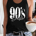 Streetwear Hip Hop 90s Y2k  T-shirt Vest Graphic Tank Top Women’s Sleeveless Crew Neck Casual Top for Summer Spring
