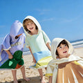 1Pc Children's Bath Towel, Soft and Skin-Friendly Children's Bathrobe, Colorful Cartoon Children's Hooded Bath Towel, Lightweight and Absorbent - Portable - Foldable Cartoon Multifunctional Children's Beach Towel, Essential f