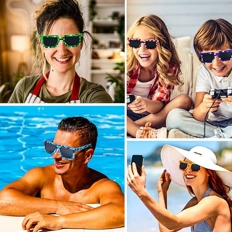 1- Pixel Sunglasses Retro Glasses Adult Boys and Girls | SAMAG