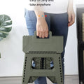 Folding Step Stool Strong Load-bearing Heavy-Duty Chair Travel Use Compact Collapsible Chair with Handle Camping Supplies