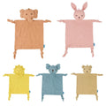 Baby Security Blanket Soft Cotton Muslin Comforter for Newborn Infant Sleeping Snuggle Toy Stuffed Animal Soothe Appease Towel