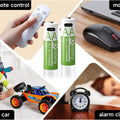 Bestely 1.5V 13600mAh USB AA Lithium ion Rechargeable Battery, Fast Charging Li-ion Akku  , 2000 Cycle with USB- C Port Cables