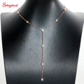 Smyoue 3MM Bubble Classic Moissanite Necklace Pendant for Women 18k Plated Female Pure S925 Silver Jewelry | SAMAG