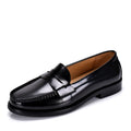 Black high-quality cowhide men's loafers tassel casual walking  driving all genuine leather men's shoes