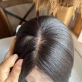 Silky Straight 5×5 Silk Top Full Lace Human Hair Wig Brazilian Remy Human Hair Silk Base Full Lace Wig With Baby Hair