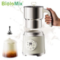 BioloMix Electric Detachable Milk Frother and Steamer,6-in-1 Automatic Hot/Cold Foam and Hot Chocolate Maker,Dishwasher Safe