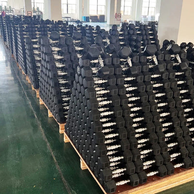 New Product Dumbbells Weights 12 Kg Fitness Hex Rubber | SAMAG
