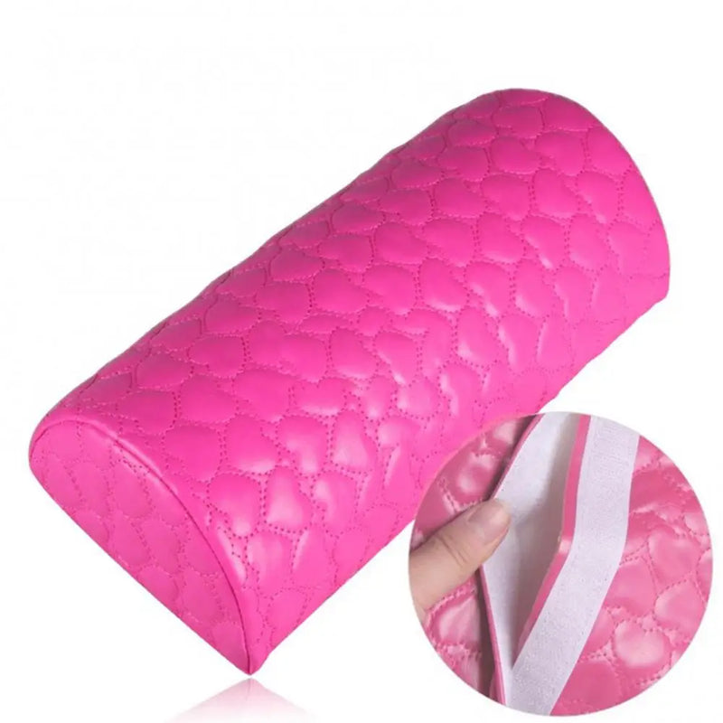 Red Faux Leather Nail Art Pillow Hand Holder Cushion Arm Rest Support Manicure Nail Art Tool