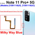Fingerprint Sensor Flex Cable For Xiaomi Redmi Note 11 11 Pro 11Pro Plus 4G 5G Fingerprint Sensor Power Button Flex Ribbon Parts
