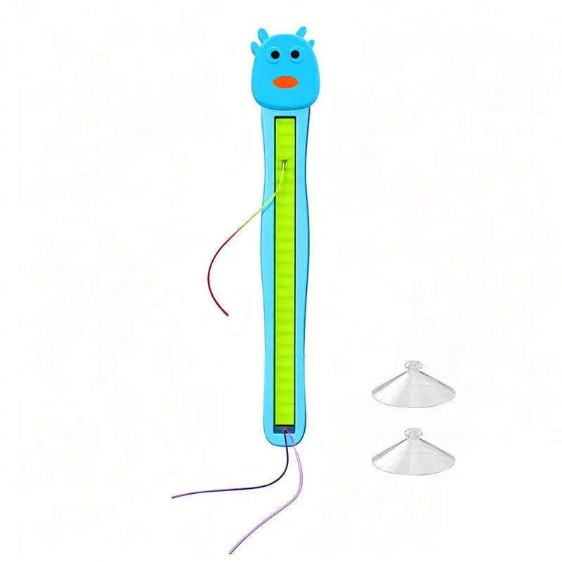 Automatic Flying Rope Cat Toy Smart Touch Activated Teaser Toy USB Rechargeable Auto Swing Rope with Suction Cup Pet Play Toy