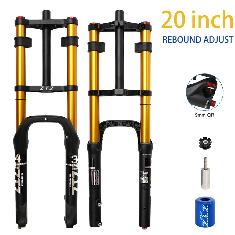 20"/26" Fat Tire Bike Air Suspension Fork, 180mm Travel - View 11 | SAMAG